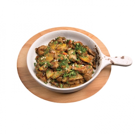 Жаркое из Свинины с Картофелем и Овощами в "Сковородке"