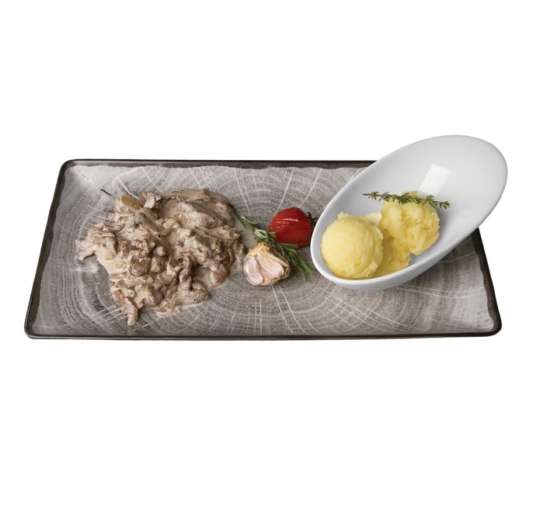 Бефстроганов с Лесными Грибами и Картофельным Пюре