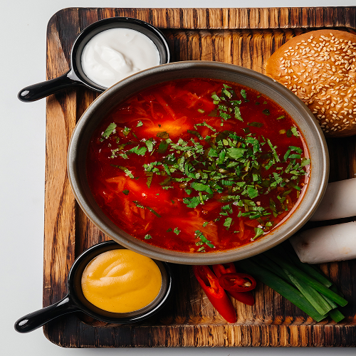 Борщ на телятине